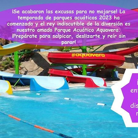 ¡Apartamento en primera línea con terraza y cerca de la piscina comunitaria! Vera Exterior foto